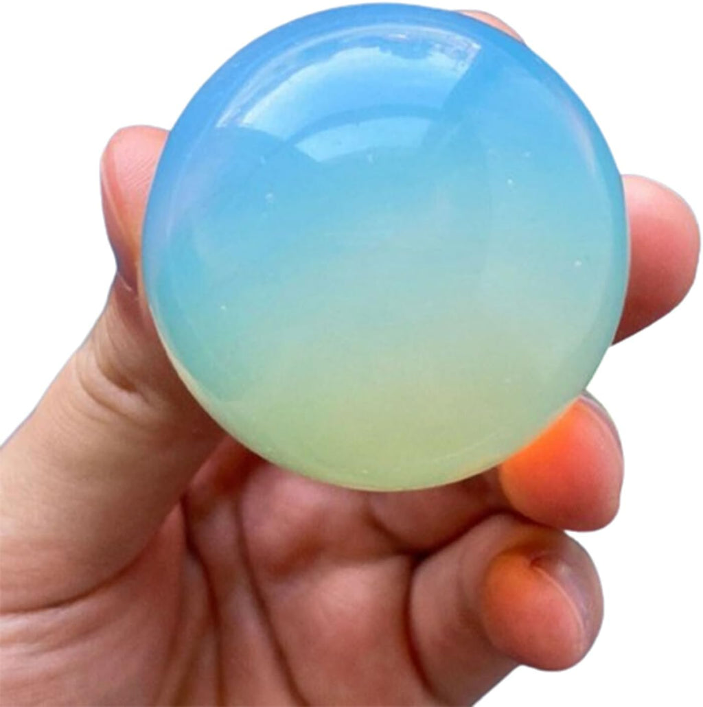 Opal Crystal Ball Gemstone Sphere Stone Feng Shui Decorative Polishing Crystals for Home Decor Photography Ornaments,4~5cm