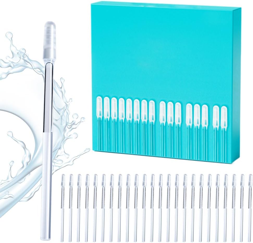 Earwax Removal Adhesive Swabs, 2026 New Reusable Ear Wax Removal Tools with Dust Cover Packaging, Ear Cleaning Tools Ear Curette for Kids & Adults (24pcs, S)