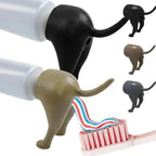 3 Pack Funny Pooping Dog B*tt Toothpaste Topper,Silicone Pooping Toothpaste Cap,Creative Dog Toothpaste Dispenser, Animal Funny Toothpaste Cover for Kids and Adults