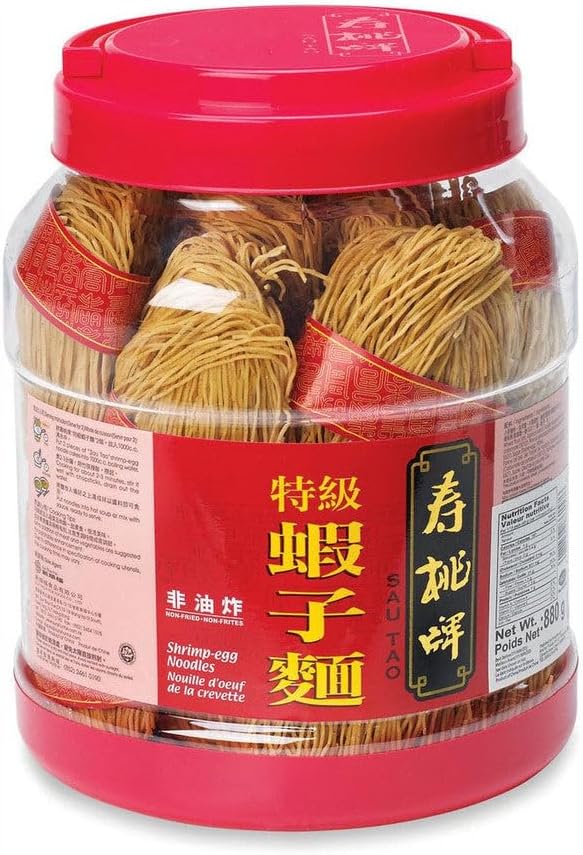 1 BOX OF SAU TAO BRAND CHINESE NOODLES NON-FRIED/SHRIMP-EGG FLAVOR
