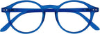 OPULIZE REY Reading Glasses for Women Men, Retro Round Frame with Spring Hinges, Matte Blue +1.00 (Pack of 1)