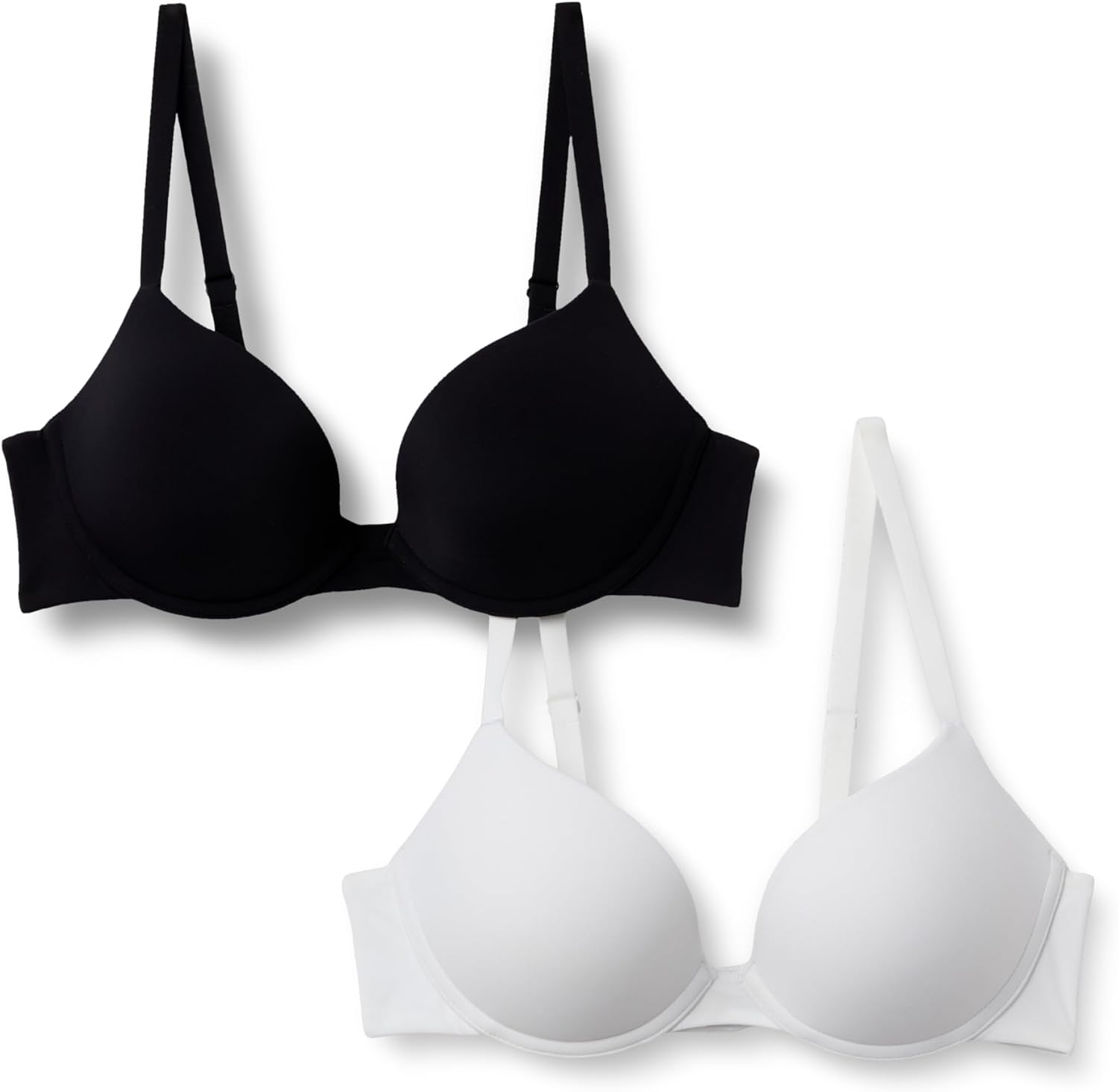 Amazon Essentials Women's Microfiber Lined Push Up Plunge Bra