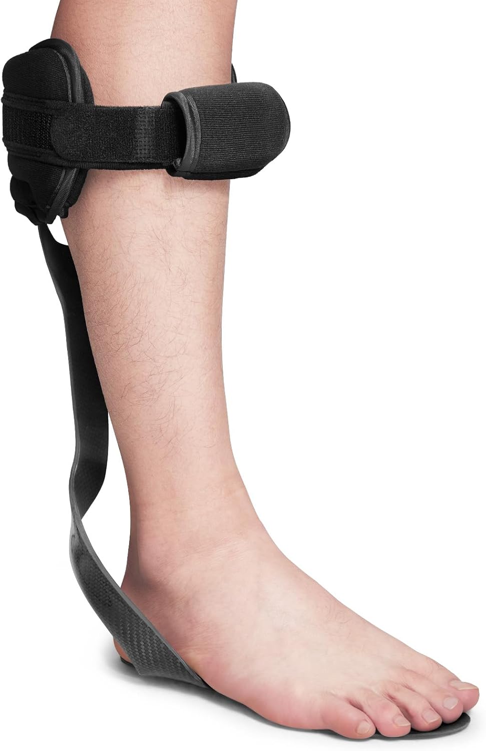Estinko Carbon Fiber AFO Brace Ankle Foot Orthosis Lightweight Foot Drop Brace Drop Foot Brace for Walking Gait Assistance Ankle Instability,Left