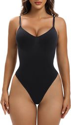 YIANNA Shapewear for Women Tummy Control Seamless Bodysuit Waist Shaping Body Shaper Thong or Brief