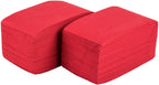 Perfectware 2 Ply Dinner Napkin Red- 100 2-Ply Red Dinner Napkins, 3" Height, 4" Width, 8" Length (Pack of 100)
