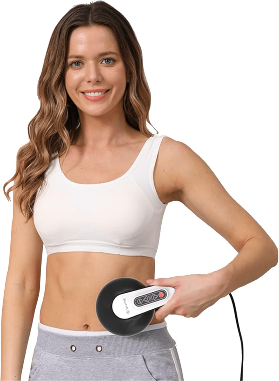 DS SAVORING Cellulite Massager with 8 Interchangeable Heads, Body Sculpting Machine for Lymphatic Drainage and Vibrating Fat Cellulite Remover, Portable and Easy to Use for Men and Women at Home