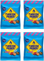 Fazer Tyrkisk Peber Hot & Sour Liquorice 4 Packs of 150g