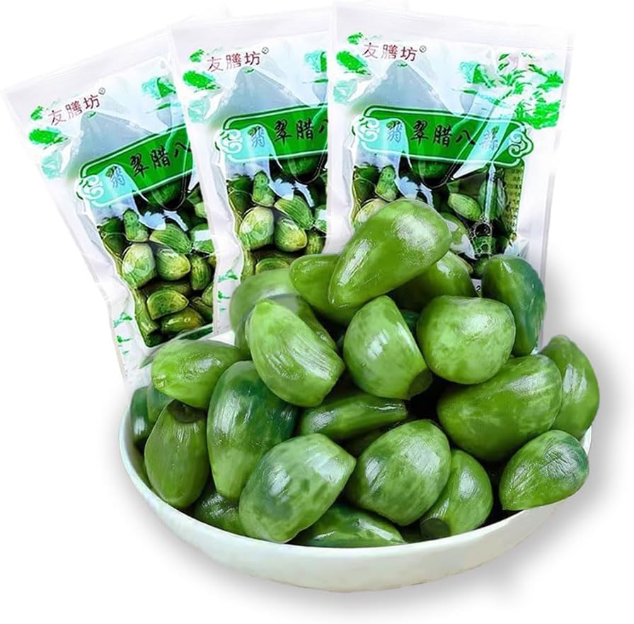 Phuumy 1.65lb Laba Garlic Pickled With Vinegar Fresh Green Garlic,It can be used directly as a salad dressing or chopped and mixed with sauce without additional processing Chinese Shandong Special Pic