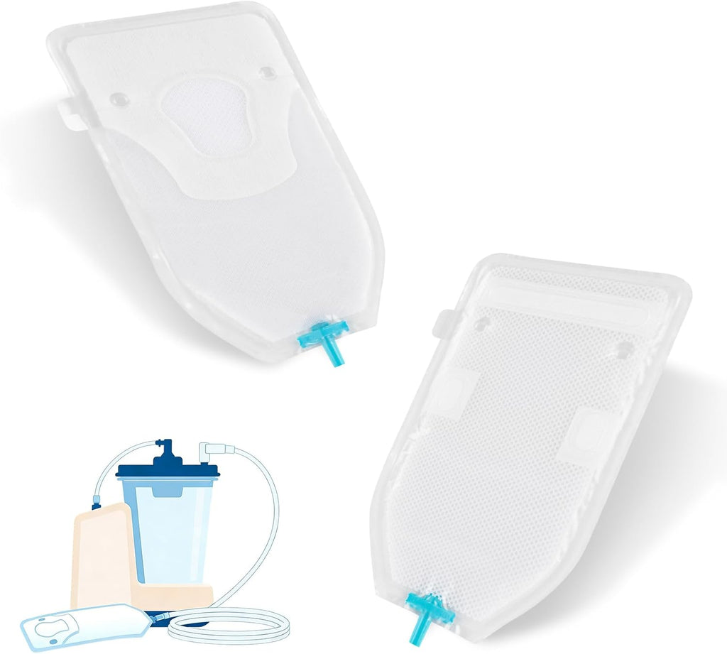 Male External Catheter, Non-Invasive Urine Management, Full-Seal Adhesive for Leak Reduction, Skin-Protective Wicking Material, Compatible with Most Drainage Systems, Box of 30, Equipment Not Included