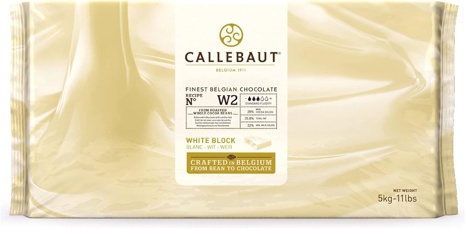 Callebaut White Baking Chocolate - 11 lb (11 pound) (11 Lbs)
