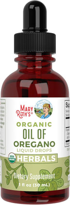 MaryRuth Organics Oregano Oil Drops | 6 Month Supply | USDA Organic Oil of Oregano Liquid | Herbal Blend for Immune Support | Digestive Health | Overall Health | Vegan | Sugar Free | Non-GMO | 1 Fl Oz