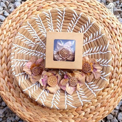 Lotus Flower Tea Bloom Flowering Teas, Dried Whole Blooming Tea Flowers, Blue Dried Flowers Flor De Loto, Delicious Intense Flavor, No Caffeine, Low Calorie (4 Flower Blooms)