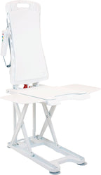 Drive Medical Bellavita Dive Bath Lift Chair, Reclining Electric Auto Bath Lifter & Tub Chair Lift, Bathtub Seat Transfer Chair with Open Seat Design, White