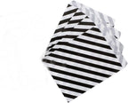 AKOAK 50 Pcs 5 x 7 Inches White and Black Striped Paper Bags,Holiday Wedding Christmas Favor Candy Treat Bags