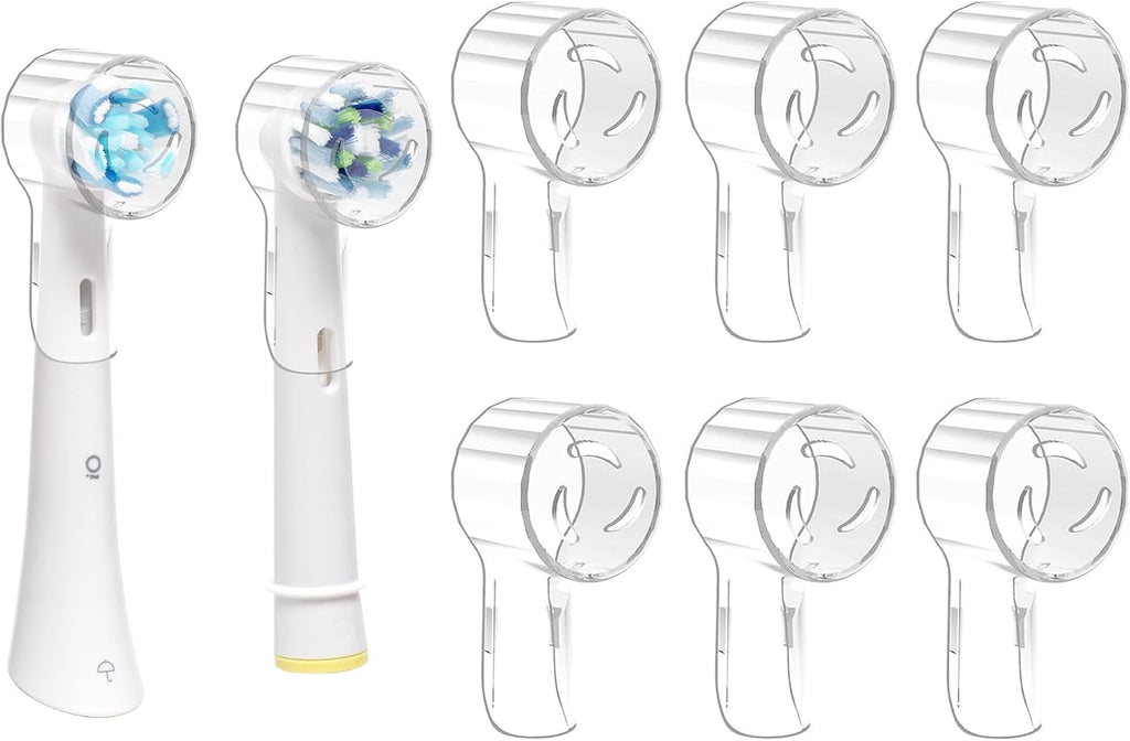 Toothbrush Covers for Oral b & iO Electric Toothbrush Head, Pack of 6(Transparent)