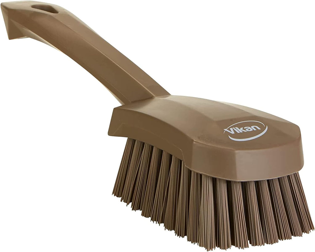 Vikan 419266 Brush,Washing,Stiff,10",PP/PBT,Brown