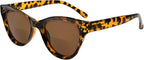 Eyekepper Bifocal Sunglasses for Women Reading under the Sun Stylish Bifocal Readers Tinted Lens Oversize Cat-eye Style