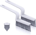 Lumkew Grout Cleaner Brush V Shape, Stiff Grout Cleaning Brushes for Tile Floor, Handheld Grout Scrub Brush Set for Shower, Bathroom, Kitchen, Household Use,2 pcs
