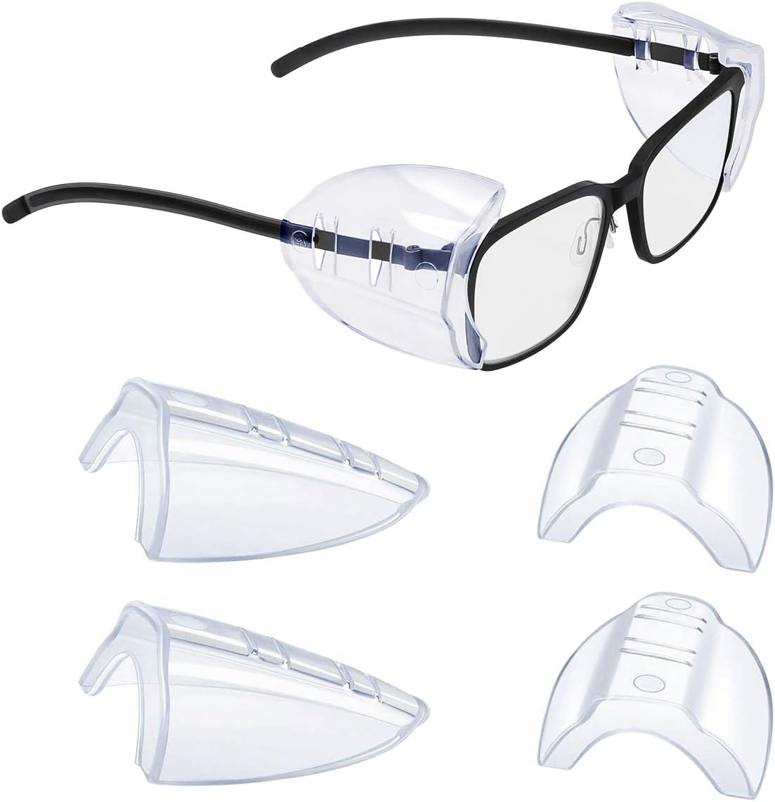 YunTuo 2/4/6/10 Pairs Glasses Side Shields For Eyeglasses,Side Shields For Prescription Glasses