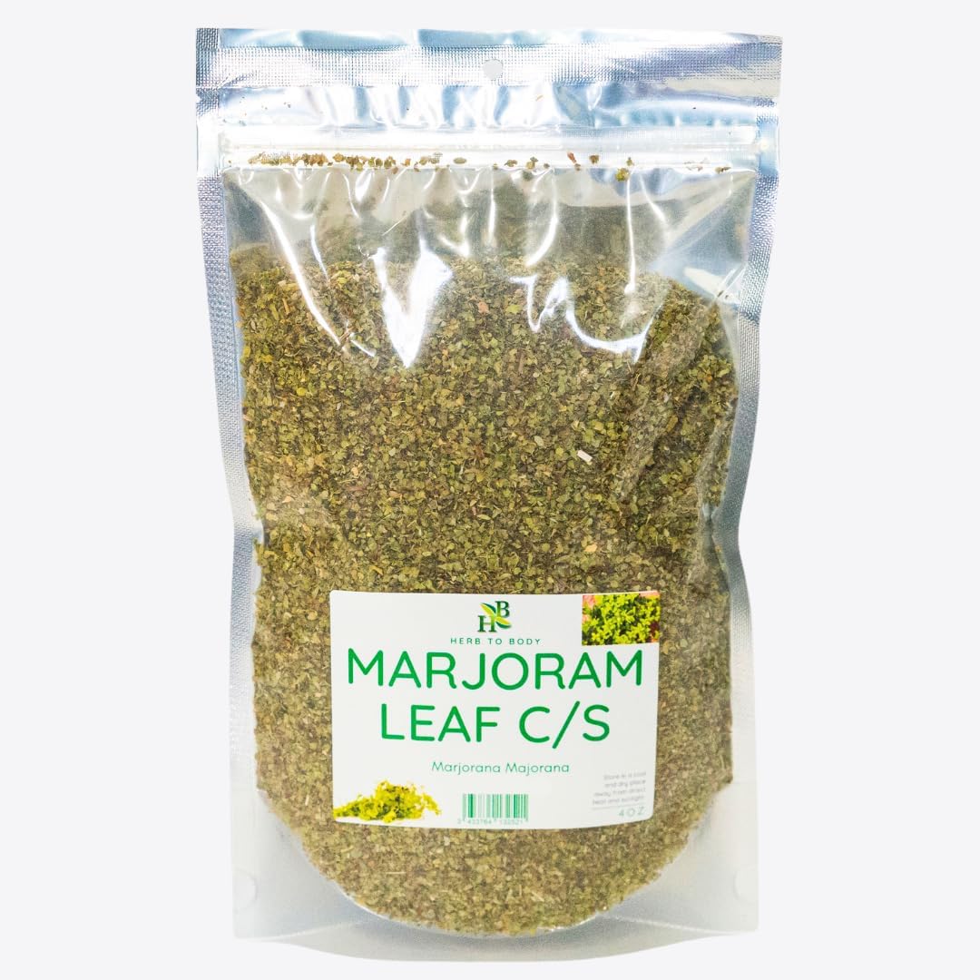 Herb To Body Marjoram Leaf C/S | Cut & Sifted | Marjorana Majorana | Wildcrafted | 4oz