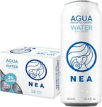 NEA Canned Water - Austrian Alps Spring Mineral Can Water in Aluminum Cans - Plastic Free BPA Free 16.9oz (2 Cases - Pack of 24)