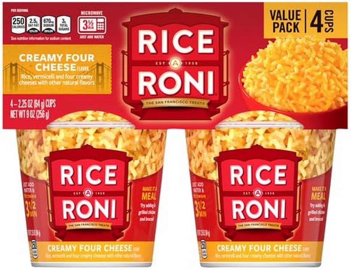 Rice-a-Roni 4pk Cups - Four Cheese