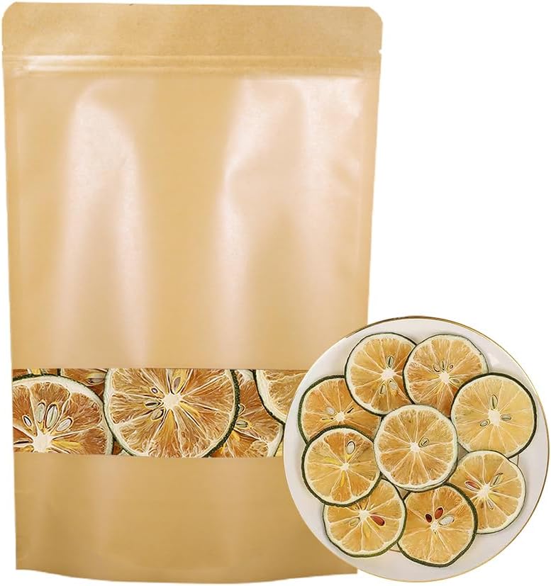 Dried Lime Slices 17.6oz/500g, Dehydrated Lime For Cocktails，Cake Decoration Cocktail Decoration Table Flowers Candle Crafts, No Additives, No Sugar Added (17.6 oz)