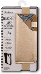 Bookaroo Glasses Case-Metallic Gold