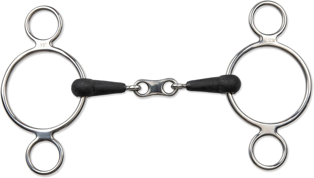 Shires Equikind+ Two Ring French Link Gag
