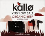 Kallo - Very Low Salt Organic Beef Stock Cubes - 48grams