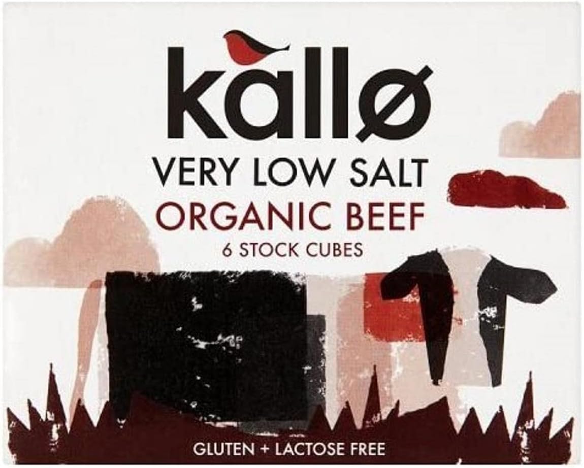 Kallo - Very Low Salt Organic Beef Stock Cubes - 48grams