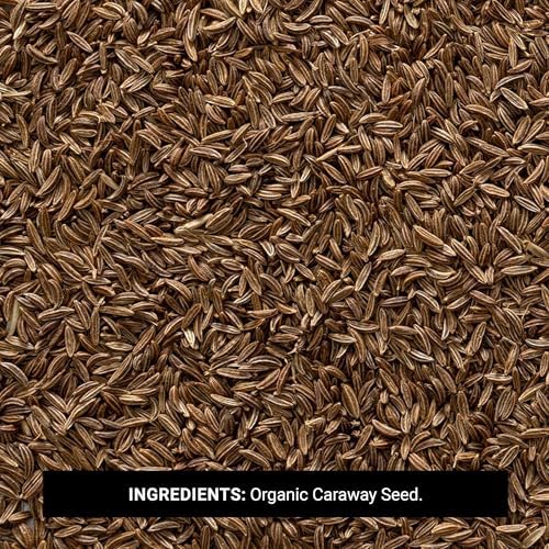 Frontier Co-op Whole Caraway Seed, 1lb Bulk Bag - Warm & Earthy Flavor - Organic Caraway Seeds for Bread, Cooking, Baking & Culinary Dishes, Kosher