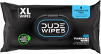 DUDE Wipes Flushable Wet Wipes 48 Count Dispenser, Unscented Wet Wipes with Vitamin-E & Aloe, Septic and Sewer Safe