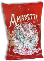 Amaretti Del Chiostro Di Saronno Authentic Italian Amaretti Cookies - Crunchy Almond Cookies for Tea or Gifting - Italian Cookies - Cookies Individually Wrapped Biscuits – Gluten Free Cookies - Red Cello Bag 500 g