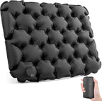 Inflatable Seat Cushion Portable Lightweight Stadium Seat Pad Travel Air Seat Cushion for Long Flights Camping Hiking Bleacher Airplane Stadium Office