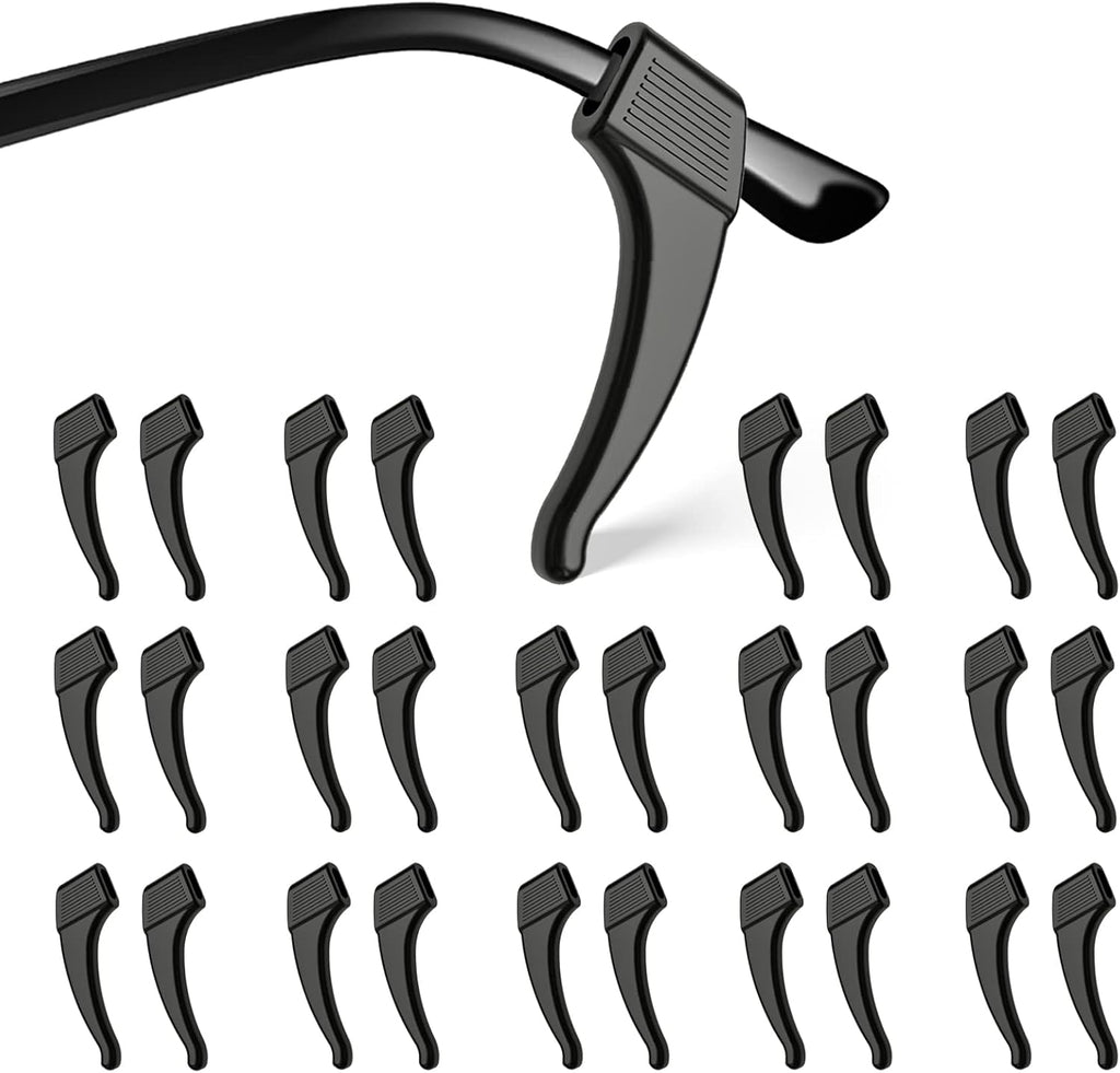 SMARTTOP 20 Pairs Anti-Slip Eyeglass Ear Grips Hook Comfortable Silicone Elastic Eyeglasses Temple Tips Sleeve Retainer-For Eyewear Sunglasses Spectacles Glasses,Sports Eyeglasses