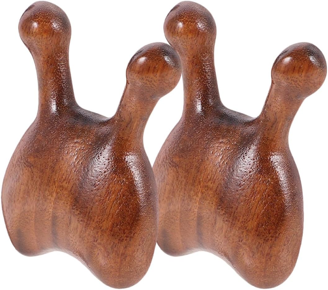 Wooden Facial and Nose Massager 2pcs Set, Acupoint Face Guasha Tool with Scalp Massage Comb for Head Relaxation and Nasal Scraping, Facial Massagers for Women