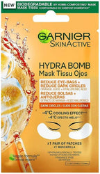 Garnier Skin Naturals Moisture Bomb Eye tissue mask with orange juice and hyaluronic acid 6g