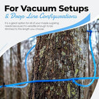 5/16” x 500’ Food Grade Hose Semi-Rigid Maple Syrup Tubing or Birch Sap Syrup Tree Tapping - 5/16 Maple Syrup Tubing Rated for use for 15 Years Made in Canada, Transparent Blue