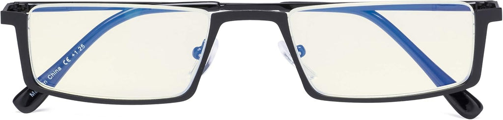 CessBlu Blue Light Filter Glasses Men Women Reading Computer Half-rim Reader Eyeglasses