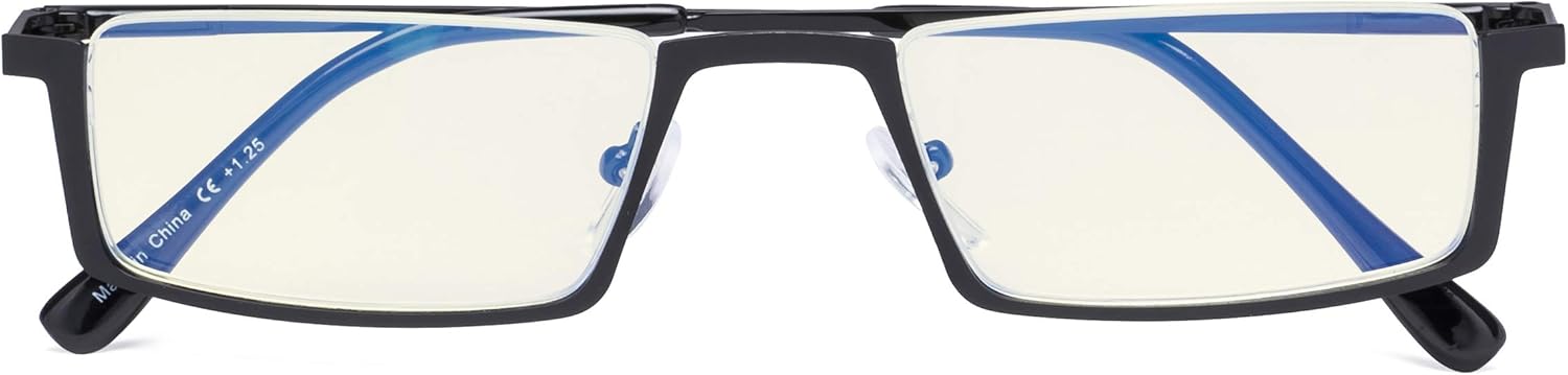 CessBlu Blue Light Filter Glasses Men Women Reading Computer Half-rim Reader Eyeglasses