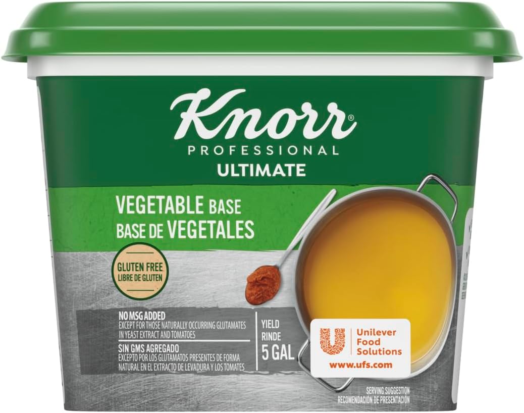 Knorr Professional Ultimate Vegetable Paste Base Gluten Free, Vegetarian, No Artificial Flavors or Preservatives, No MSG added, Colors from Natural Sources, 1 Pound (Pack of 6)