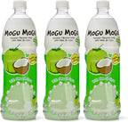 [Pack of 3] [Free Measuring Spoon] Mogu Mogu Juice with Nata De Coco - 33.8 Fl Oz Large Family Size (Coconut), 320 ml