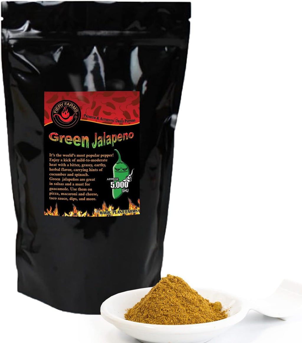 Magic Plant Red Jalapeno Pepper Powder - Fine Ground Red Jalapeno Chili Powder (1 LB) - Mexican Cuisine Staple | Mild - Medium Heat | Add to any Dish or Drink | Spicy Sweeter bit Smoky – Pure, Non-GMO