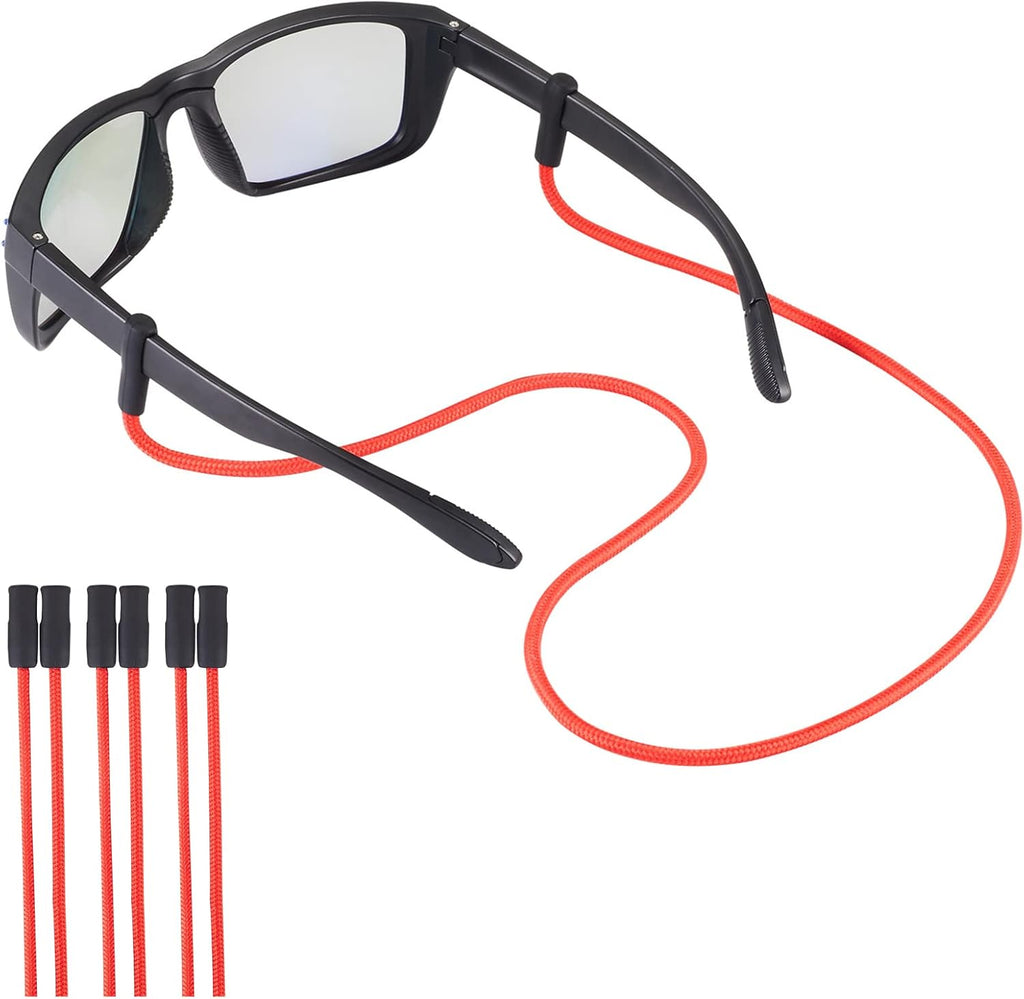 Sunglasses Strap, Eyeglasses String Holder Straps Rope, 3pcs Premium Sunglasses Chains, Leash Eyewear Retainer and Glasses Strap for Men Women kids - Sunglass Lanyard Cord Neck Retainer(3pcs Red)