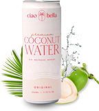 ciao bella Premium Coconut Water: All-Natural Hydration, Non-GMO, One Simple Ingredient 11.15 Fl Oz (Pack of 12)
