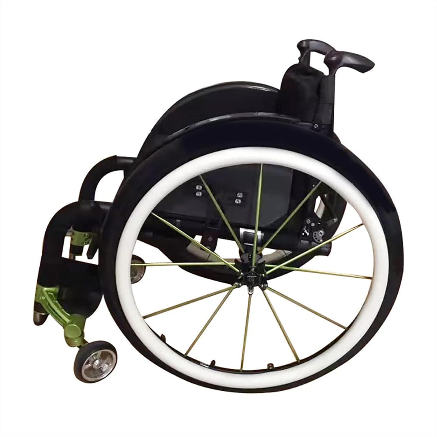 Wheelchair Push Wheel Covers,22/24-Inch Wheelchair Push Rim Covers, Silicone Wheel Chair Push Rings, 1Pair Wheelchair Push Rim Strip, Non-Slip Wear-Resistant, Improve Grip and Traction,White,22in ( Co