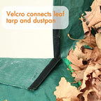 Gardzen 2-Pack Large Yard Dustpan-Type Garden Bag with Traps for Collecting Leaves - Reusable Heavy Duty Gardening Bags, Lawn Pool Garden Leaf Waste Bag - 53 Gallon Per Bag