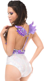 Daisy corsets Women's Lavender Holo Body Harness W/Wings