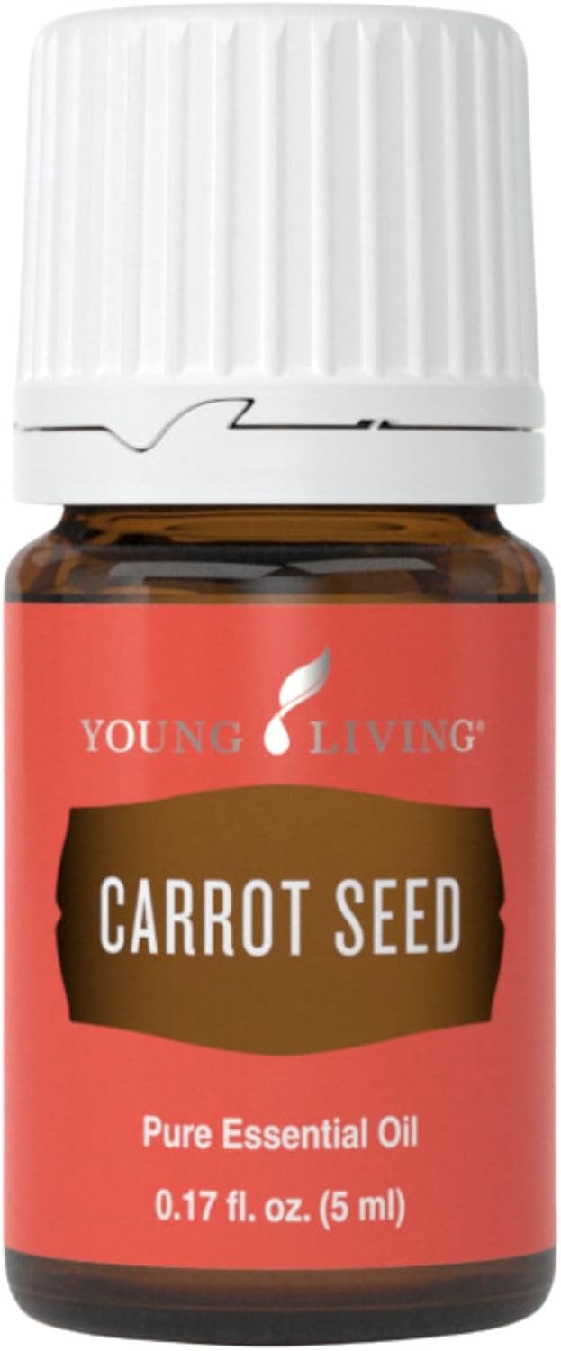 Young Living - Carrot Seed Essential Oil 5 ml | Ideal for Dry Skin Moisturizer, Beautifying, & Skin Cleansing Properties | Natural Skincare | Aromatherapy Diffuser